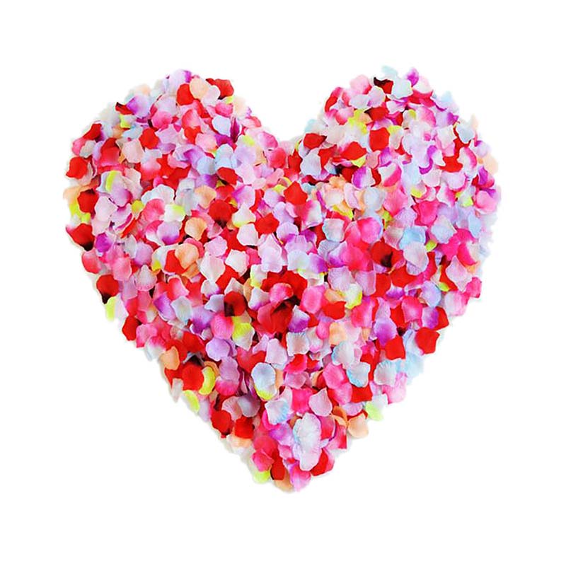 Vlovelife 100 unids/bolsa Artificial pétalos de rosa de seda flor para boda fiesta bebé ducha el día de San Valentín decoración pétalos de rosa