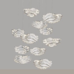 Lustre ovale Arturo Nevo Cloud, luminaire suspendu à LED, hauteur réglable, pour salon, salle à manger, chambre à coucher - Product Image 3