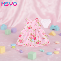 MSYO Mini-robe de poupée tendance pour bébé fille, en vinyle, taille en pouces
