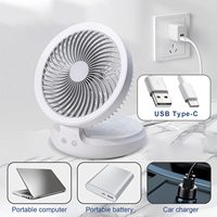 Corée Japon Mini ventilateur de bureau ventilateurs muraux refroidisseur d'air pliable Usb ventilateurs de table portables et rechargeables avec télécommande