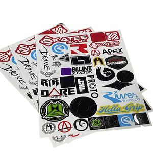 Tùy chỉnh không thấm nước A4 A5 A6 Kích thước Sticker Glossy dính Vinyl PVC nhãn Nụ Hôn cắt Sticker <span class=keywords><strong>Sheets</strong></span> đối với kinh doanh và tiếp thị - Product Image 1