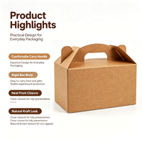 Dossiers en papier kraft écologiques, recyclables, sur mesure, avec impression UV, pour l'emballage de plats à emporter