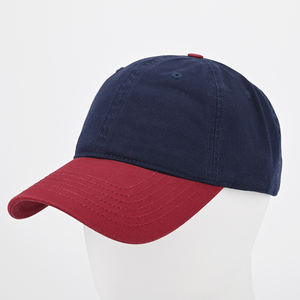 Gorras de béisbol con logotipo bordado y aguja de tejer en 3D personalizadas, gorras de béisbol con retazos de dos colores y 6 paneles - Product Image 1