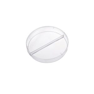 Boîte de Pétri en plastique stérile 90 mm avec 2 compartiments, plaque de culture bactérienne pour usage en laboratoire - Product Image 1
