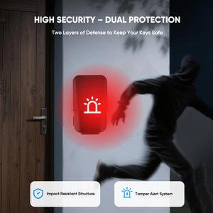 <span class=keywords><strong>Caja</strong></span> de Seguridad Inteligente 5 en 1 con Huella Dactilar, Tarjetas IC, Código de Acceso, Control por Aplicación, para <span class=keywords><strong>Llaves</strong></span> de Coche, Color Negro, <span class=keywords><strong>Caja</strong></span> de Seguridad para <span class=keywords><strong>Llaves</strong></span> de <span class=keywords><strong>Airbnb</strong></span>, <span class=keywords><strong>Caja</strong></span> de Seguridad en la Nube para <span class=keywords><strong>Airbnb</strong></span> - Product Image 5