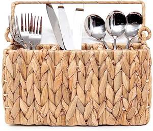 อุปกรณ์หวายชั้นเดียวสไตล์ชนบทพกพาง่ายอเนกประสงค์สำหรับห้องครัวห้องนั่งเล่นห้องน้ำหรืองานชุมนุมกลางแจ้ง - Product Image 2