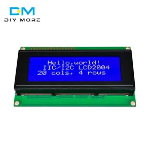 Tela lcd de 2004 20x4 personagem 3.3v/5v, módulo hd44780 controlador azul luz negra