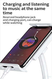 Soporte para Teléfono Móvil de Aleación de Aluminio con Rotación de 360 Grados, Brazo Largo con Clip, Multifuncional, Ajustable, para Escritorio - Product Image 2