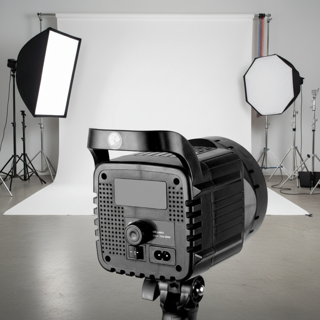 LED Digital Display Video COB Studio Light 100W Photography Studio Strobe Flash Remote Control Photography Studio Video Light