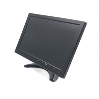 DC12 Monitor Wall Mount Desktop TFT LCD Monitor 10.1 inci CCTV Monitor dengan BNC AV VGA HD1080P USB Port Monitor komputer