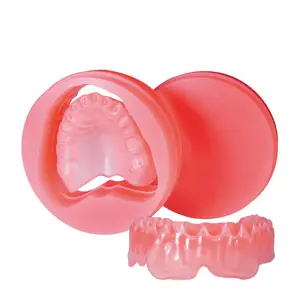 Aidite Dental Lab Half Pink Half Tooth Color Full Denture PMMA Disc doppio strato 98x25mm rosa per protesi rimovibile