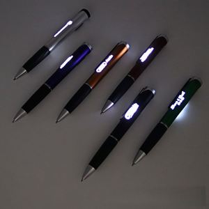 Premium Sports Plastic Promotional <b>Pen</b> Gift 2025 New Design Custom Logo Imprint with LED Light <b>Multi</b> <b>Color</b> Options - Product Image 3