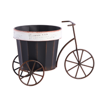 Jardinière Vélo Industrielle Vintage Faite à la Main en Fer, Pot de Fleurs Créatif Écologique et Durable pour Jardin, Balcon, Mariage, Bureau