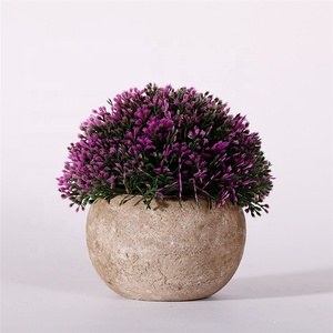 QSLH-PE002 ホームデコレーション卸売 人工プラスチック植物 鉢付き スタイリッシュで耐久性のある室内庭園アクセサリー - Product Image 5
