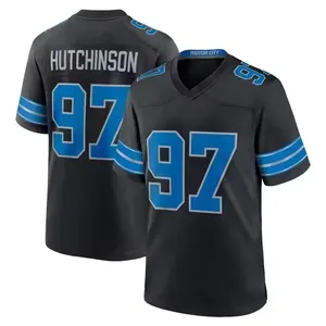 <span class=keywords><strong>Maillot</strong></span> <span class=keywords><strong>de</strong></span> football américain personnalisé 2025-2026 |   Uniformes <span class=keywords><strong>de</strong></span> supporters en gros : St Brown 14, Hutchinson 97, Goff 16, Gibbs 26, Sanders 20 - Product Image 5