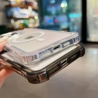 2024 nouveau Design clair Transparent magnétique antichoc étui de téléphone pour iphone 16 15 Pro Max étui magnétique dur pour étui apple