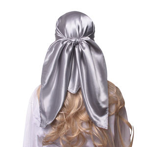 In Stock 1005 colore puro personalizzato Bandana Design di lusso collo sciarpe In seta raso sciarpa 90*90 <span class=keywords><strong>per</strong></span> le <span class=keywords><strong>donne</strong></span> elegante dormire capelli avvolti - Product Image 4