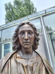 Jardín al aire libre Regalo religioso Iglesia Católica Latón San Juan <span class=keywords><strong>Evangelista</strong></span> Estatua Tamaño real Escultura de bronce personalizada - Product Image 5