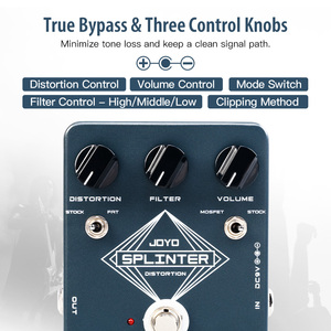 JOYO JF-21 SPLINTER ดิสทอร์ชั่นกีตาร์เพดัล เอฟเฟคเสียงดิสทอร์ชั่นแบบวอร์มและไดนามิก พร้อมคลิปปิ้งไดโอดหลากหลายรูปแบบ - Product Image 3