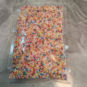 Torta di perle di zucchero di colore misto e decorazioni per gelato spruzzi commestibili strumenti di cottura e pasticceria di dimensioni miste gusto dolce forma solida - Product Image 6