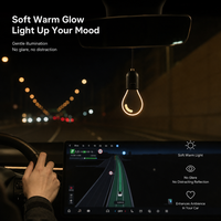 Lumière d'ambiance LED USB en acrylique pour voiture, ornement suspendu de luxe, mini veilleuse lumineuse pour décoration intérieure, universelle
