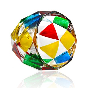 N43 vente en gros, verre à vin en cristal de couleur arc-en-ciel peint à la main pour whisky - Product Image 2