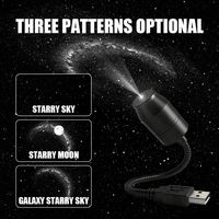 Nouveau projecteur LED TH Howie USB Ciel Étoilé Galaxie, lampe d'ambiance mini à angle réglable pour intérieur de voiture et chambre à coucher