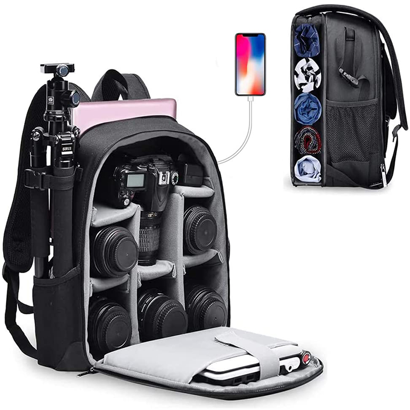Новинка рюкзак для камеры Сумка для путешествий холст для фотографов dslr камера объектив рюкзак для пешего туризма кемпинга