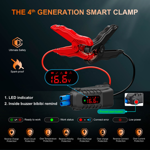 เครื่องช่วยสตาร์ทรถยนต์ 4000A Peak Car Jump Starter พร้อ<span class=keywords><strong>ม</strong></span>ปั๊มลม 150PSI สตาร์ทเครื่องยนต์เบนซิน 12.0 ลิตร และดีเซล 10.0 ลิตร  แบตสำรองพร้อ<span class=keywords><strong>ม</strong></span>พอร์ต PD65W สำหรับรถบรรทุก - Product Image 6