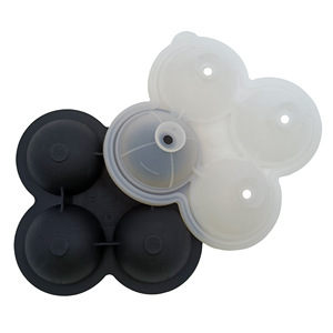 Moule à glaçons sphériques en silicone durable, démoulage facile, boîte à glaçons cubiques, boissons froides et glaces surgelées rapidement - Product Image 6