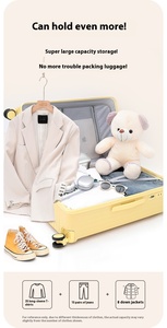 20/22/24/26/30 Inch ABS PC Smart Travel Luggage Set <strong>Multifunctional</strong> Cup Holder USB Port Durable Fashion <strong>Suitcase</strong> Simple Style - Product Image 6