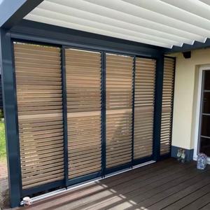 Kits de <span class=keywords><strong>pergola</strong></span> 3x3 3x4 3x5 3x6 4x3 4x4 4x5 4x6 5x3 <span class=keywords><strong>5x4</strong></span> <span class=keywords><strong>Pergola</strong></span> en aluminium motorisée bioclimatique à lames orientables avec écran - Product Image 2