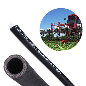 <span class=keywords><strong>Manguera</strong></span> de goma hidráulica directa de fábrica <span class=keywords><strong>Manguera</strong></span> de goma hidráulica trenzada de alambre de acero de dos capas para excavadora - Product Image 5