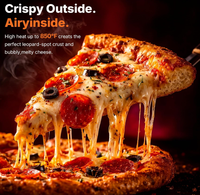 Four à pizza professionnel ANBOLIFE OEM 14 |   16 pierres rotatives, système à double brûleur breveté, pizzas en 5 minutes, nettoyage facile