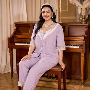 Conjunto de Pijamas para Mulheres Gordinhas, Confortável, Tamanho Grande, Roupas Casuais do Oriente Médio - Product Image 5