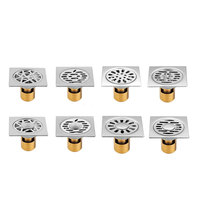 Drain de sol déodorant en acier inoxydable 304 pour salle de bain Anti-odeur Machine à laver Douche Drain de sol