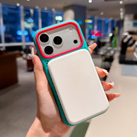 Coque de téléphone antidérapante de haute qualité avec contraste de couleurs, béquille magnétique rotative intégrée, dissipation de chaleur pour iPhone 18 Pro