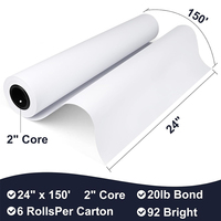 Venta al por mayor rollo de lona mate de secado rápido, impresora de inyección de tinta de gran formato rollo de papel de inyección de tinta compatible