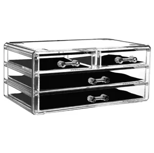 Drawer storage box makeup organizer box acrylic desktop organizer drawer stack in combination storage
