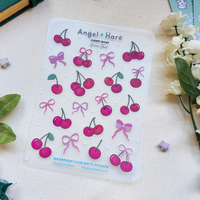 Feuilles d'autocollants transparents découpés à la forme, motif mignon Kawaii holographique, vinyle auto-adhésif de haute qualité