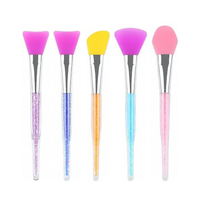 Luxe super doux silicone visage argile boue masquage brosse applicateur soins de la peau outil de beauté cosmétique visage fond de teint brosse personnalisé