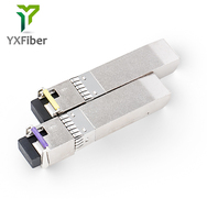 Module émetteur-récepteur optique à fibre SFP+ 10G WDM 100KM BIDI LC EML APD 1490nm/1550nm Longueur d'onde 5~0dBm DDM (réseaux 5G)