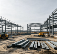 Entrepôt préfabriqué en structure métallique durable et économique de grande taille en Chine, bâtiment préfabriqué en structure métallique