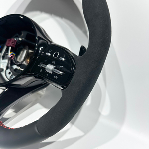Volante Deportivo Personalizado de Cuero para Mercedes-Benz <span class=keywords><strong>AMG</strong></span> GT63S W212 W221 W222 W205 W204 <span class=keywords><strong>C220</strong></span> GLC63 CLA S63 GLC W907 - Product Image 2