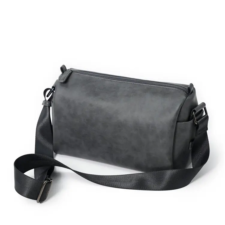 2022 luxury messenger bag custom logo business casual gray mens crossbody shoulder bag