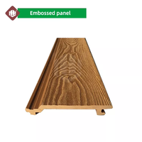Offre Spéciale extérieur WPC décoration murale Surface de grain de bois panneau mural imperméable revêtement mural externe