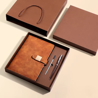 Stardawn - Juego de Regalo de Cuaderno de Lujo con Logotipo Personalizado, 100 Hojas, Cuero PU, Cierre Magnético, Elegante, Ejecutivo, Corporativo, Empresarial