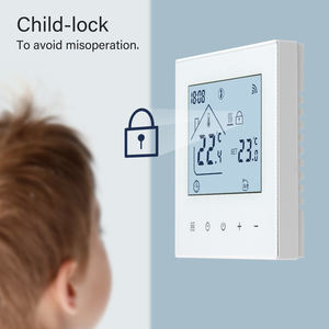 Beok thermostats à écran tactile zigbee passerelle chauffage par le sol contrôleur <span class=keywords><strong>de</strong></span> température intelligent tuya wifi thermostat d'ambiance - Product Image 4