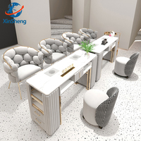 Table de manucure multifonctionnelle de haute qualité, blanche, sur mesure, avec tiroirs, pour les ongles, la beauté, le spa, le salon