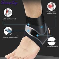 Attelle de cheville ajustable écologique à prix de gros, bandages respirants en polyester pour compression sportive